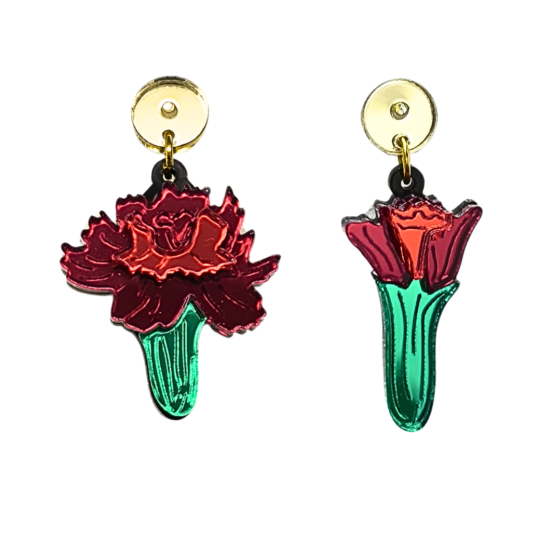 Pendientes Clavel