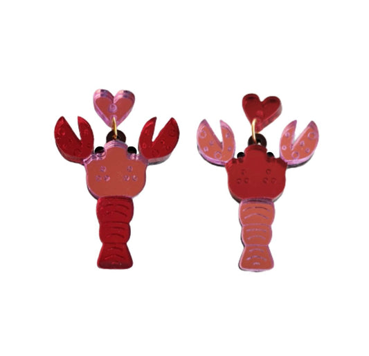 Langosta roja rosa