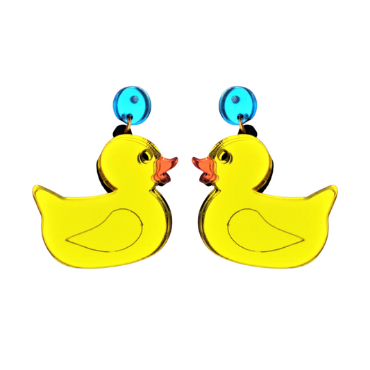 Pendientes Pato Goma