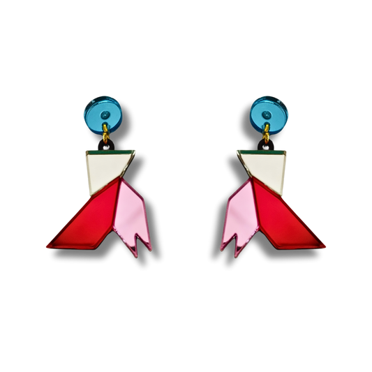 Pendientes Pajarita turquesa
