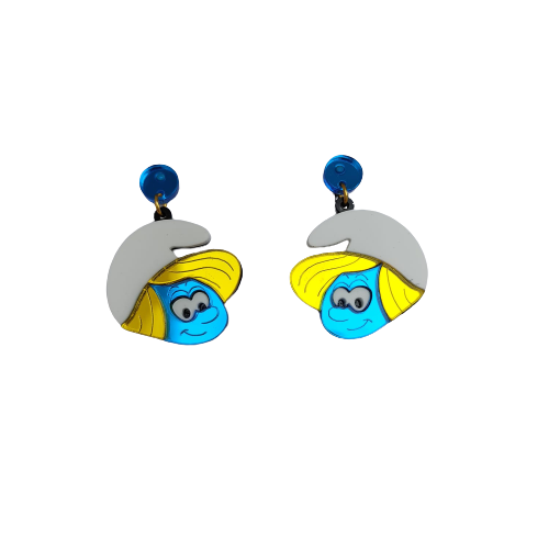 Pendientes Pitufina