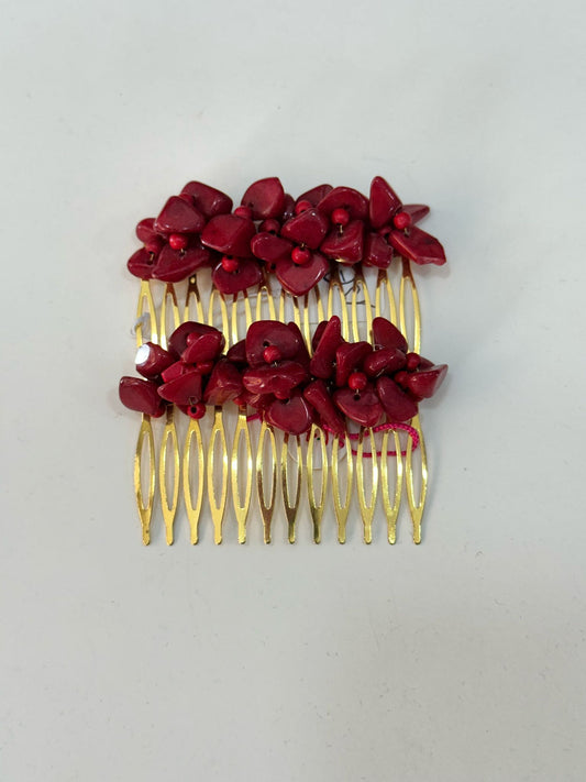 Peinecillos rojo oscuro