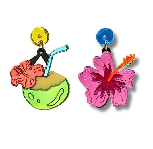 Piña colada y flor