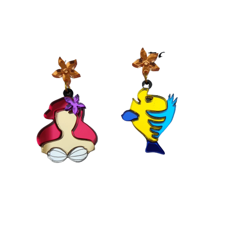 Pendientes Sirenita